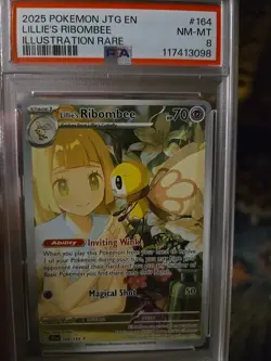 Pokemon TCG Lillie's Ribombee 164/159 Journey Together Holo Card - Image 1