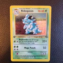 Nidoqueen 7/64 1st Holo Rare Edition Jungle Pokemon Card TCG - Image 1