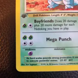 Nidoqueen 7/64 1st Holo Rare Edition Jungle Pokemon Card TCG - Image 5