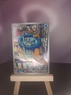 Pokemon Squirtle TCG Full Art Holo Card 148/142 Stellar Crown Illustration Rare - Image 1