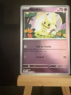 Mimikyu 042/094 Me02: Phantasmal Flames Reverse Holo NM Pokemon TCG Card - Image 2