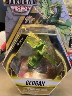 New - TALAN - Bakugan GEOGAN RISING Figure GATE CARD Green YELLOW Bird - Image 1
