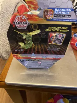 New - TALAN - Bakugan GEOGAN RISING Figure GATE CARD Green YELLOW Bird - Image 3