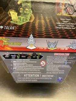 New - TALAN - Bakugan GEOGAN RISING Figure GATE CARD Green YELLOW Bird - Image 4