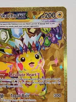Pokemon Card TCG Sv08: Surging Sparks Pikachu EX Hyper Rare Gold 247/191 M/NM - Image 3