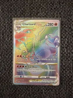 Pokemon TCG Charizard VSTAR Holo Card Brilliant Stars 174/172 Secret Rare NM/M - Image 1