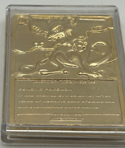 1999 Pokemon Mewtwo Gold Plated Metal Card - Burger King Promo Collectible - Image 4