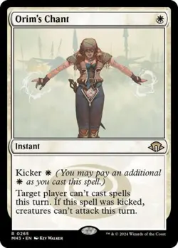 MTG English Orim's Chant NM Foil Modern Horizons 3 - Image 1