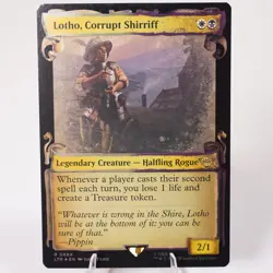 Lotho, Corrupt Shirriff Showcase Scrolls Foil 664 LoTR MTG NM See Video - Image 1