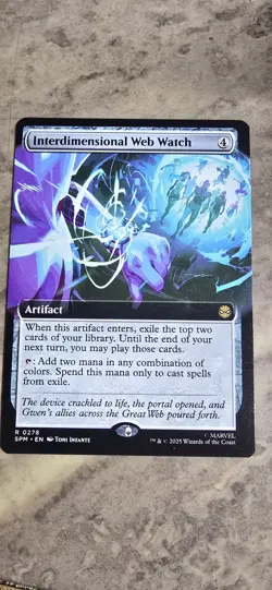 Interdimensional Web Watch (Extended Art) Marvel's Spider-Man Regular Rare MTG - Image 1