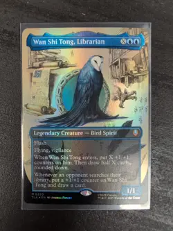 Wan Shi Tong Librarian Borderless FOIL NM - Magic MTG TLA x1 See Photos - Image 1