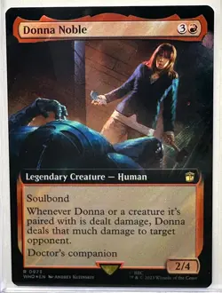 Donna Noble (Extended Art) (Surge Foil) Doctor Who Magic the Gathering MTG (973) - Image 1