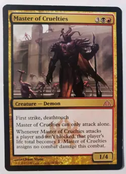 1x Magic x1 Master of Cruelties - Dragon's Maze (Rare 82/156) Light Play - Image 1