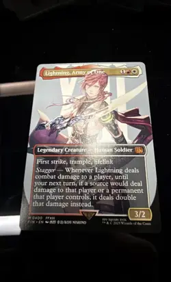 Lightning, Army of One (0400) (Borderless) Final Fantasy Regular - Image 1