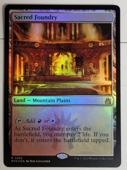 MTG - Sacred Foundry - RVR - R - Foil - 285 - Image 1