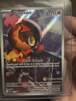 Pokemon Center ETB Phantasmal Flames Charcadet 022 Stamped Promo - Image 1