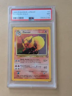 Flareon Jungle - PSA 7 - Holo Rare WOTC - Pokemon TCG Flamara DSCHUNGEL JU3 - Image 1