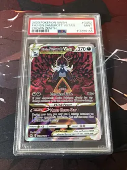 2023 POKEMON SWSH CROWN ZENITH #GG52/GG70 HISUIAN SAMUROTT VSTAR FULL ART PSA 9 - Image 1