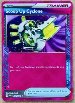 POKEMON TWILIGHT MASQUERADE SCOOP UP CYCLONE ACE SPEC RARE RED HOLO 162/167 NM+ - Image 1