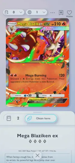 [English] Mega Blaziken Ex | 4 ???? | Pokemon TCG Pocket Trade - Image 1