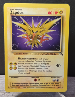 Pokemon TCG Zapdos 30/62 - Fossil Set - Non-Holo Rare - Unlimited - WOTC 1999 - Image 1