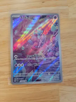 Pokemon Scarlet and Violet Paldea Evolved Tinkatink Illistration Rare 216/193 - Image 1