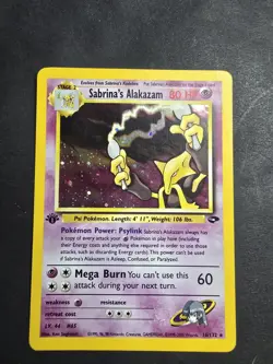 Pokemon TCG- Sabrina's Alakazam 16/132 Gym Challenge -1st Edition Holo Rare - Image 3