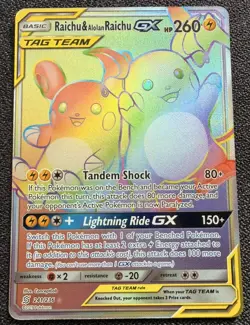 Pokemon TCG Raichu & Alolan Raichu GX 241/236 - Unified Minds - Image 1
