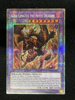 YUGIOH ALBA-LENATUS THE ABYSS DRAGON STARLIGHT RARE 1ST NEAR MINT DIFO-EN035 - Image 1