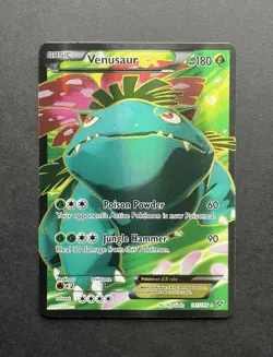 2014 Pokemon TCG XY Base Set Venusaur EX Holo Full Art Card 141/146 LP - Image 1