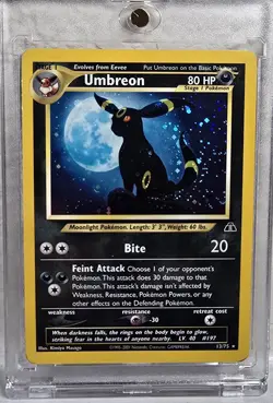 Umbreon 13 /75 Neo Discovery 2001 Holo Vintage Pokemon Card - Image 1