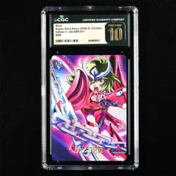 CGC PRISTINE 10 KAYOU 2024 Saint Seiya 3 CCG Card SS-BSR-011 Shun 319/599 - Image 1