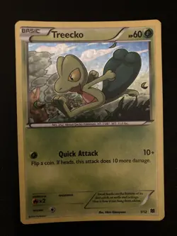 Pokemon Card TCG Treecko 1/12 McDonald’s Promo 2014 Holo Rare English MP Special - Image 1
