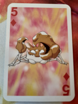 Pokemon Kingler 5 of Diamonds 1999 Mini Deck Playing Cards 2.5x1.75in NM - Image 1
