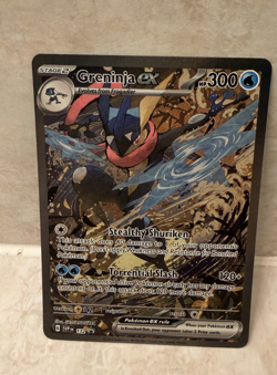 Greninja EX 132 Sv: Scarlet & Violet Promo Cards Holo Pokemon Trading Card TCG - Image 1