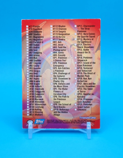 Pokemon Card - Checklist - Blue Logo - Topps Series 2 - Image 3
