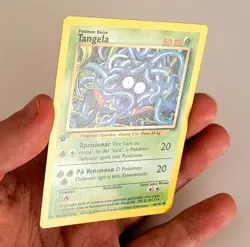 Pokemon TCG Tangela 66/102 1st Edition Base Set Portuguese Card - Image 3