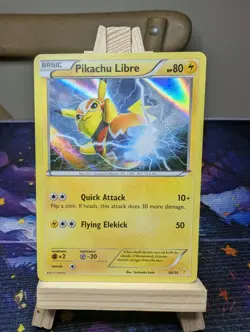 Pikachu Libre 30/30 Sun & Moon Exclusive Ultra Rare Holo Pokemon Card - Image 1