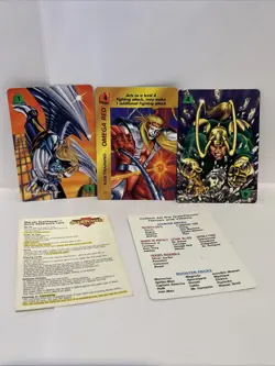 1995 FLEER Marvel OverPower Lethal Allies Card Game & 7 Mission Carnage Cards - Image 4