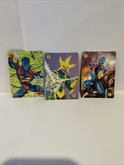 1995 FLEER Marvel OverPower Lethal Allies Card Game & 7 Mission Carnage Cards - Image 5