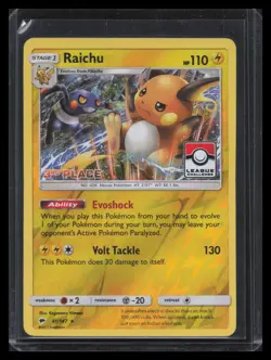 Raichu League & Championship Cards #041/147 3rd Place - Image 1