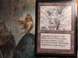 Glacial Chasm Ice Age Uncommon (PANGOLIN MTG) LP/LP+ See Pics! - Image 1