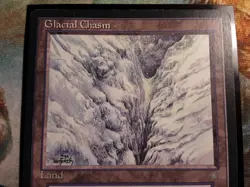 Glacial Chasm Ice Age Uncommon (PANGOLIN MTG) LP/LP+ See Pics! - Image 2