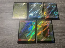 MTG, Lord Of The Rings | Set of 5 Basic Lands | Full Art | Surge Foil - Image 2