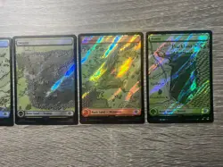 MTG, Lord Of The Rings | Set of 5 Basic Lands | Full Art | Surge Foil - Image 5
