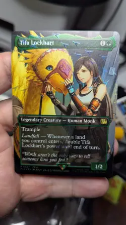 1x Tifa Lockheart Borderless Chocobo Track Foil NM Final Fantasy MTG Magic x1 - Image 1