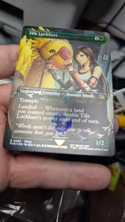 1x Tifa Lockheart Borderless Chocobo Track Foil NM Final Fantasy MTG Magic x1 - Image 2