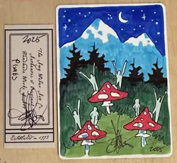 MTG ARTIST PROOF Off center Missprint Argothian Pixies AP Sketch Art Amy WEBER - Image 2