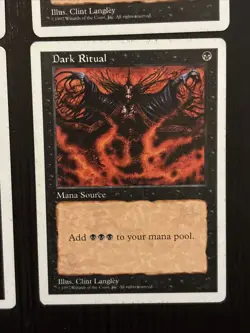 Dark Ritual 5th/Fifth Edition Light And Medium Play X4 - Image 4