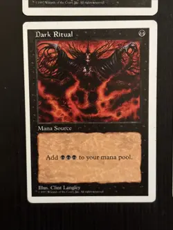 Dark Ritual 5th/Fifth Edition Light And Medium Play X4 - Image 5